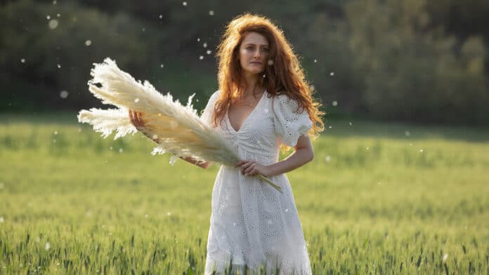 Robe longue blanche bohème